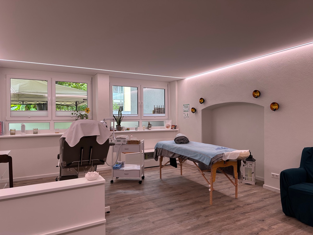 Massage- und Fußpflegebereich im Studio